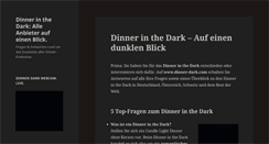 Desktop Screenshot of dinner-dark.com